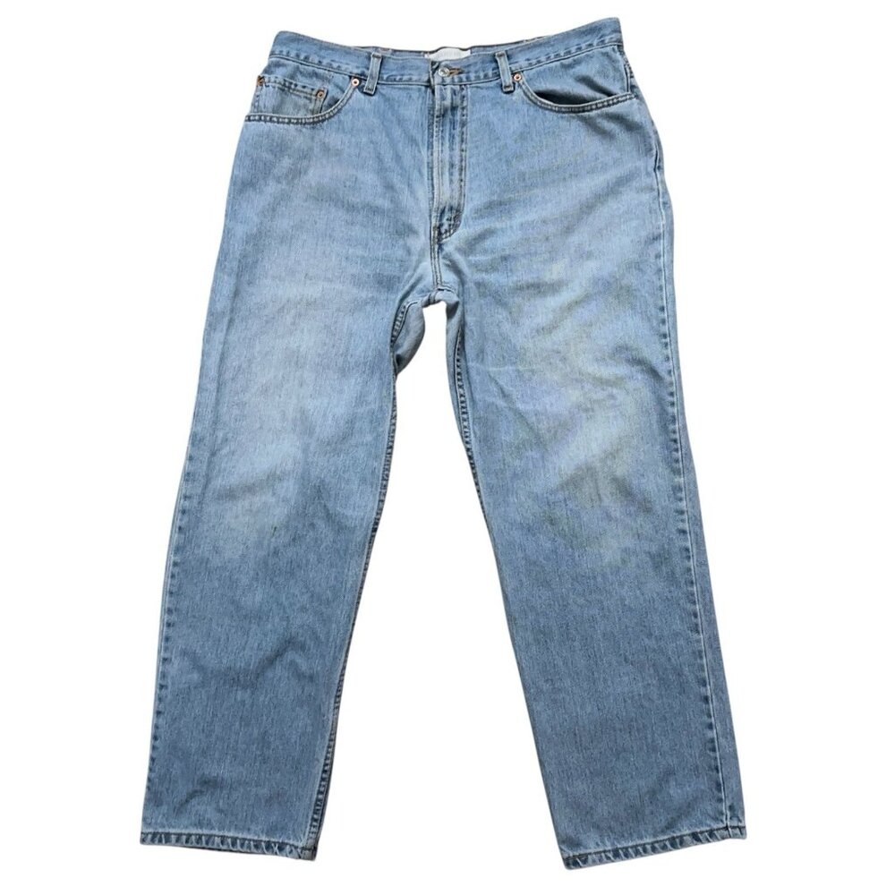 Levi's Denim Jeans Mens Size 38x31 (Fits 38x30) 550 Relaxed Fit Blue VTG Y2K